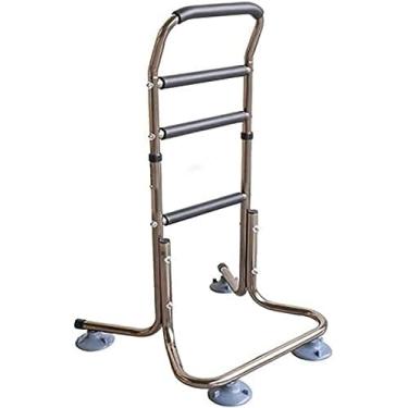 Imagem de Suporte para cadeira com altura ajustável, corrimão de segurança, trilhos para cama, suporte para assistência à mobilidade e auxílio à vida diária, barras de apoio para cadeira, para idosos,