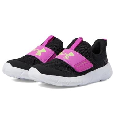 Imagem de Under Armour Tênis infantil unissex pré-escolar, (002) Preto/Magenta vívido/Verde Morph, 14