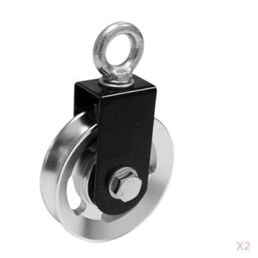 Imagem de Luzhengyang Guia de polias de monociclo de bloco de polia rotativo, 2 peças, academia, fitness