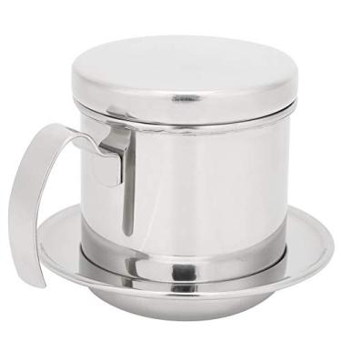 Imagem de Pote de Filtro de café de Aço Inoxidável, Tela de Filtro Fina, Destacável para Limpeza, Ecológico, Design Compacto, Saída Excelente, Com Separador de água Tipo Placa Circular