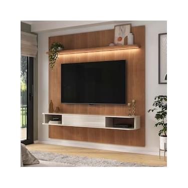 Imagem de Painel Belluno Artely para TV de até 75 Polegadas com 1 Prateleira e 2 Nichos