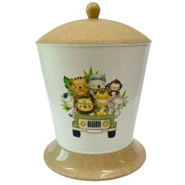 Imagem de Lixeira Infantil Madeira Safari Juntos para Quarto