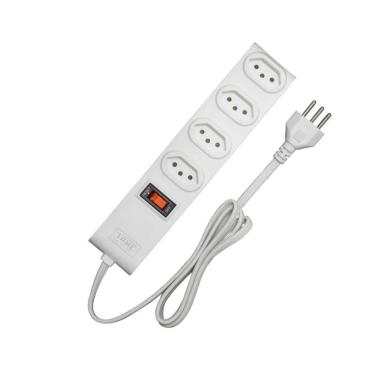 Imagem de Filtro De Linha 4 Tomadas 2p+t 10a 250v - 1m - Preto - Fame