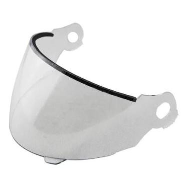 Imagem de Viseira Dupla Curvatura Zarref Cristal 2.0 Mm Com Engrenagem - Moto Vi