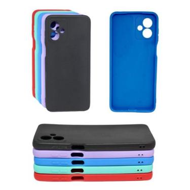 Imagem de Capinha Capa Para Moto G54 Aveludada - Mustangshop, Verde Agua