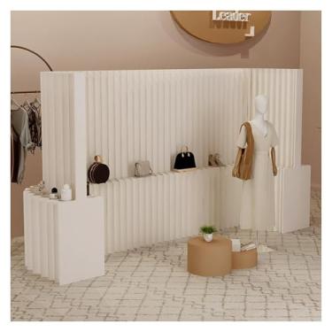 Imagem de Room divider Divisórias de ambientes e telas dobráveis ​​de privacidade, adequadas para escritórios, lojas de roupas, áreas de lazer, salões de beleza(2X2.4M/6.5x7.8FT)