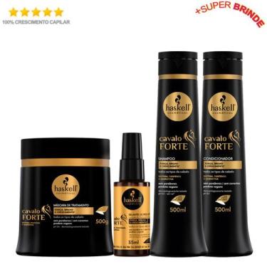 Imagem de Haskell Cavalo Forte - Shampoo Cond Máscara 500g + Selante