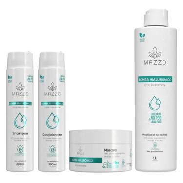 Imagem de Kit Capilar Ultra Hidratante p Cachos + Másc + Cond + Ativad - Mazzo