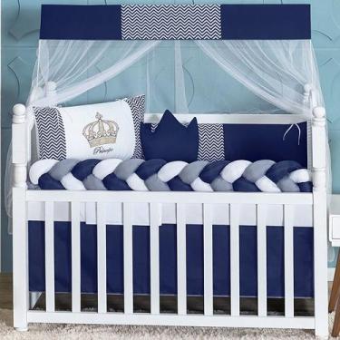 Imagem de Kit berço completo modelo coroa - berço americano e nacional - serve p