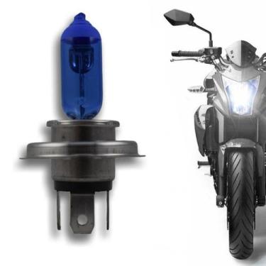 Imagem de Par Lampada H4 Super branca Moto Xre 300 Cg 125 Fan 160 Fan Titan 125 