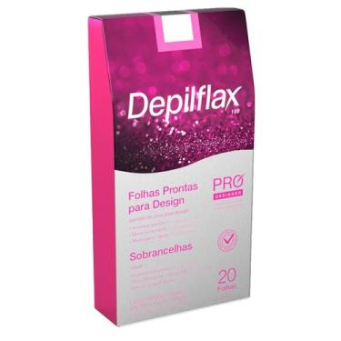 Imagem de Folhas Prontas Depilatórias Design De Sobrancelhas Profissional Depilf