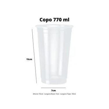 Imagem de Copo 770 Ml Descartavel Plastico Pp Açai Festas C/ 120 Un - CRISTALCOP