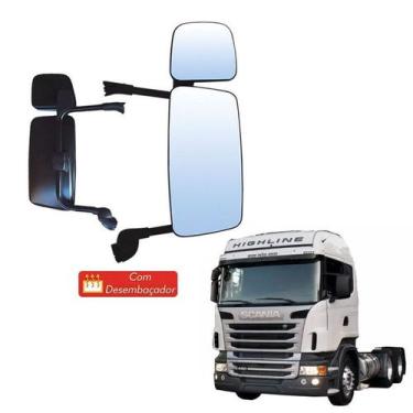 Imagem de Retrovisor Completo Scania S5 Economico Ld Com Desembaçador - Globo