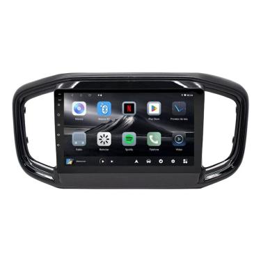 Imagem de Central Multimídia Nova Strada 2021 2022 2023 Sem rádio Adak G2 Tela de 9&quot; QLED 2GB de RAM 64GB Android Auto e Carplay + Câmera de ré Black Piano