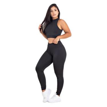 Imagem de Conjunto Fitness Top + Calça Suplex Feminina Legging  MAG853_900 - Dak