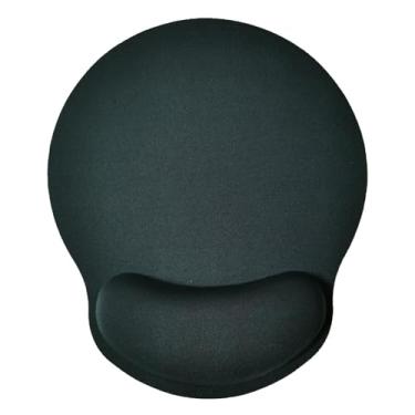 Imagem de Mouse pad com suporte de pulso, mouse pad ergonômico com almofada de descanso de pulso de espuma de memória, base de borracha antiderrapante mouse pad para jogos em casa, escritório, computador, laptop, cinza