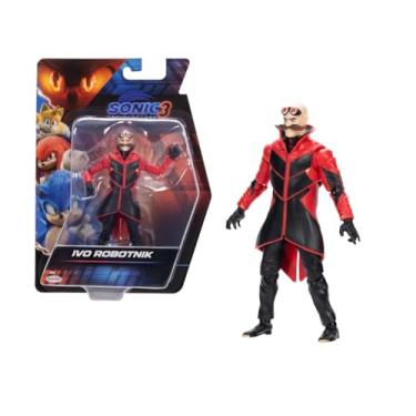 Imagem de Boneco Ivo Robotnik 15cm Figura Articulada Filme Sonic 3 - Sunny