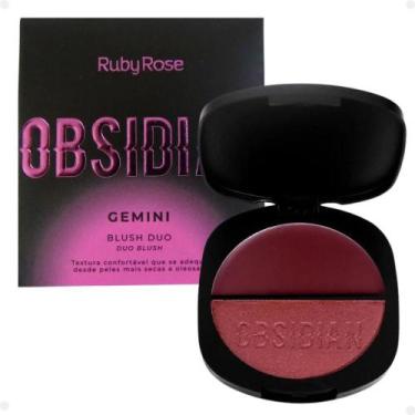 Imagem de Blush Duo Ruby Rose Obsidian Gemini Og03 7,9g