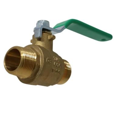 Imagem de 3/4" MALE BALL VALVE, FULL PORT 600 WOG, WATER, OIL AND GAS - LEAD FREE BRASS