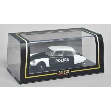Imagem de Miniatura Citroen DS19 Policia De Paris 1960 1/43 Vitesse, Preto, Bran