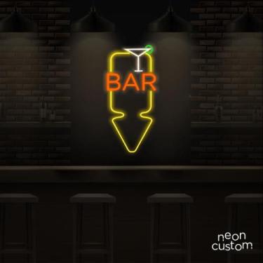 Imagem de painel letreiro led Neon Drink Bar decoracao festa bar - Neon Custom, 