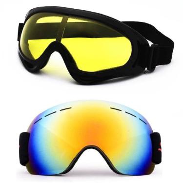 Imagem de Kit 2 Óculos Esqui Jet Ski Snowboard Paintball Escalar Uv400 - PENDULA