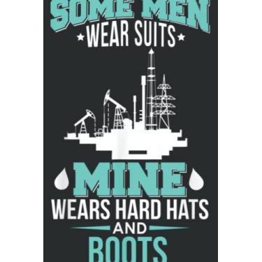 Imagem de Oil Field Driller Wife Husband Hard Hats Boots: Wide Ruled Paper Notebook Journal with 6" x 9", 120 Pages | Pretty Wide Blank Lined Workbook ... for Home School College for Writing Notes.