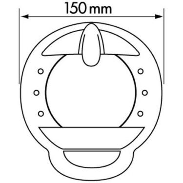 Imagem de Bússola Antepara Plastimo Contest 101 Branca Cônica