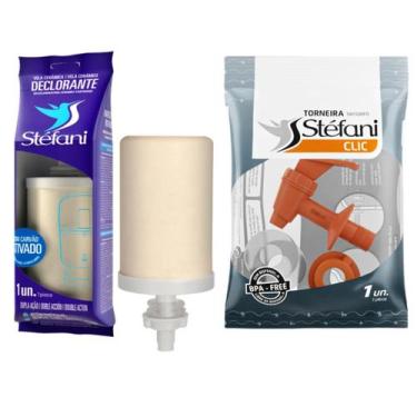 Imagem de Kit 01 un Vela Stéfani Declorante Dupla Ação Carvão Ativado + 01 un To
