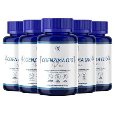 Imagem de Coenzima Q10 Ubiquinol 100mg + Taurina 300 Cáps (5 Frascos) - NUTRIGEN