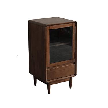 Imagem de LICONG-2019 Armário de vinho de madeira para vinho com gaveta e porta, armário de bebidas multifuncional para casa, cozinha, sala de jantar, armário para armazenar bebidas alcoólicas (marrom)