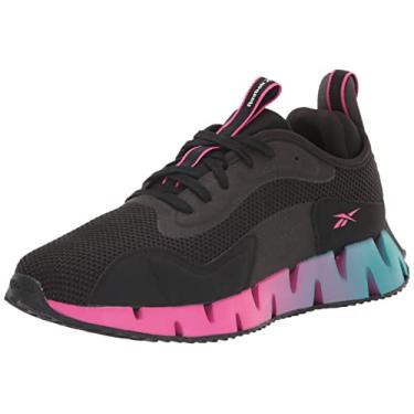 Imagem de Reebok Tênis feminino Zig Dynamica Adventure, Preto/Rosa orgulhoso, 35