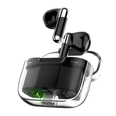 Imagem de Fones de Ouvido Com Tradutor, Tradução Em Tempo Real para 144 Idiomas, Fones de Ouvido Sem Fio Com Estojo Transparente, Cancelamento de Ruído Inteligente e Bateria Grande (Preto)