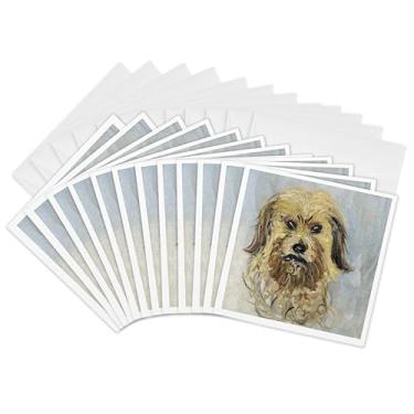 Imagem de 3dRose Quadro Head of the Dog, Claude Monet datado de 1882, PD-US - Cartões comemorativos, 15,24 x 15,24 cm, conjunto de 12 (gc_179196_2)