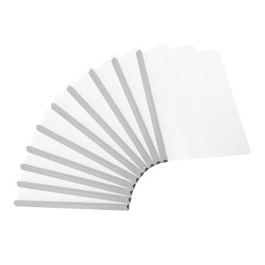 Imagem de PATIKIL Capas de relatório transparentes com barra deslizante, 10 peças de capa de currículo com aderência deslizante de 15 mm, capacidade de 135 folhas, pastas de apresentação A4 para arquivo,