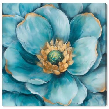 Imagem de Art Remedy Arte de flores em tela verde-azulado Agave, envolto em galeria, 30,5 cm x 30,5 cm