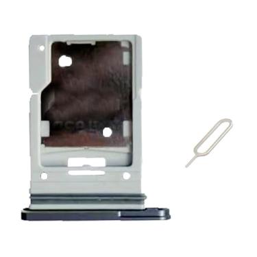 Imagem de UPONEW Para Samsung Galaxy Tablet S10 Plus Bandeja de cartão SIM e suporte de cartão SIM Micro SD Peça de reposição (preto)