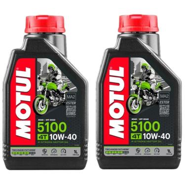 Imagem de Kit Troca Óleo 2 Motul 5100 10w40 4l Z800 Kawazaki Versys 650