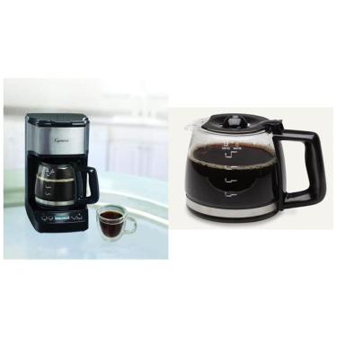 Imagem de Cafeteira Elétrica 5 Xícaras Programável em Aço Inoxidável, Capresso, 110V, Preta