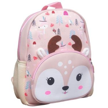 Imagem de Mochila infantil com guia yin's creche rena (30cm) ys42321 - YINS KIDS