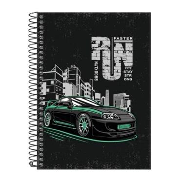 Imagem de Caderno Colegial 15 Matérias Capa Dura Urban Run Brooklyn