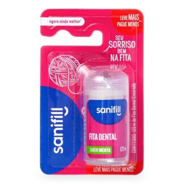 Imagem de Fita Dental Sanifill Sabor Menta 125 metros – Leve Mais, Pague Menos, Sanifill