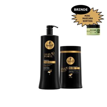 Imagem de Kit Haskell Cavalo Forte Shampoo Mascara Litro Mimo