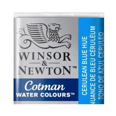 Imagem de Tinta Aquarela Pastilhas Winsor & Newton Cotman, CERULEAN BLUE - 139
