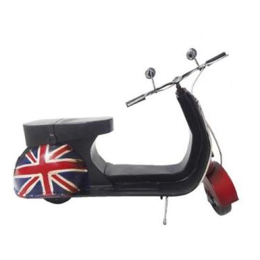 Imagem de Moto Londres Modelo Vespa Vintage Retro De Metal Fundido - LEVA PRA MA