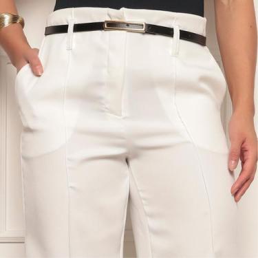 Imagem de Calça Pantalona Alfaiataria Social Elegante Com Bolsos - ALLCONFEC, Of