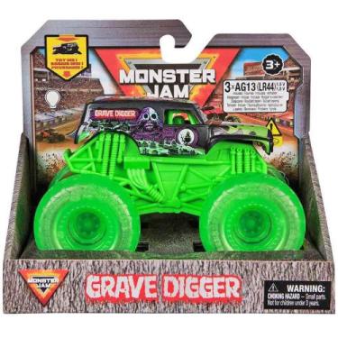 Imagem de Monster jam com rodas neon 1:43 sunny, Grave digger, UN