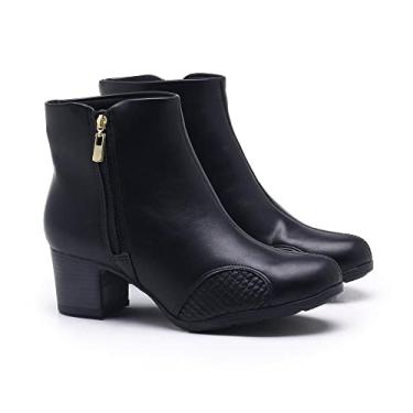 Imagem de Ankle Boot Modare Salto Grosso Preta