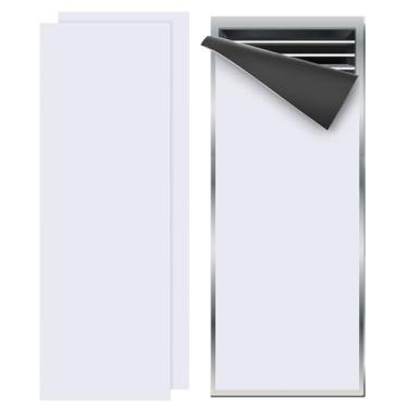 Imagem de PATIKIL Capa de ventilação magnética de 41 x 14 cm, pacote com 2 capas de registros de ar de parede de piso bloqueador de ventilação magnético de alta resistência para forno de lareira HVAC RV