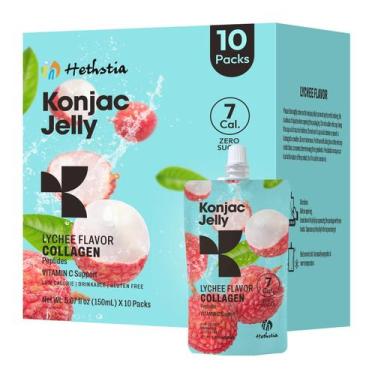 Imagem de Konjac Jelly Hethstia Lichia com Colágeno - 10 Sachês de 100ml